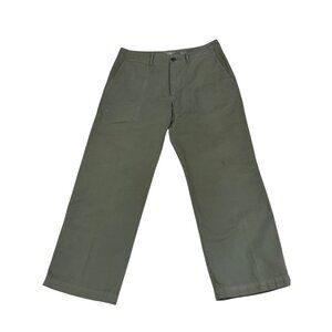 Banana Republic MenS Green Chino Pants 33/30 Cotton Relaxed Fit Belt Loops SP 07